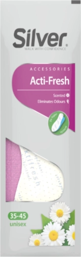 Silver Active Fresh trim-to-fit insole for shoes 35–45