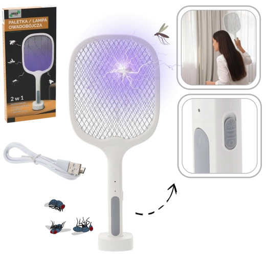 Električni lovilec insektov 2v1 z UV-svetlobo in USB‑C