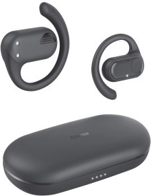 Hama brezžične ušesne slušalke true wireless z indukcijskim polnilnikom, sive