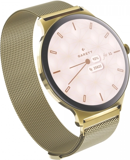 Pametna ura Garett Verona 2 zlata z mrežastim paščkom