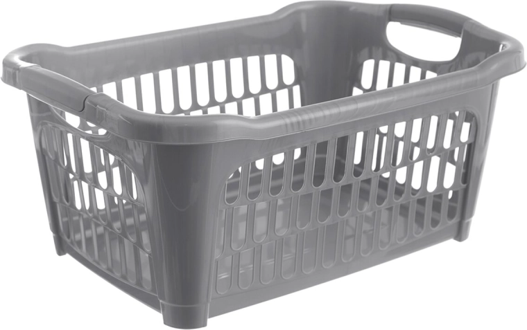 Hobby odprta košara za perilo 25 l, siva