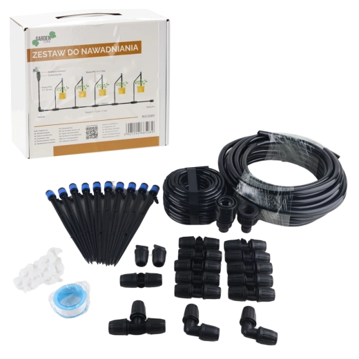 Komplet kapljičnega namakanja z 10 nastavljivimi kapljači