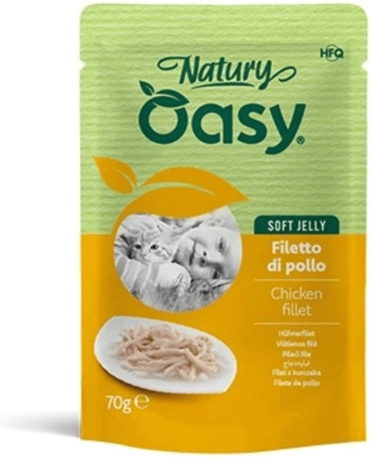 Oasy Natury Soft Jelly piščančji fileti v želeju 70 g