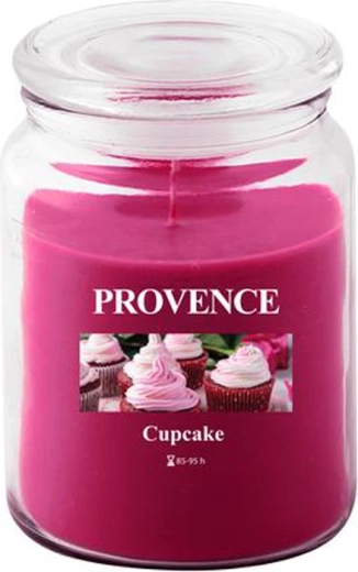Dišeča sveča v steklu PROVENCE cupcake 95 ur