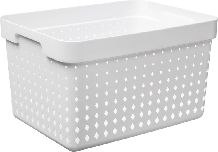 Organizacijska košara Seoul velika, bela, 35,7 × 23,8 × 20,9 cm