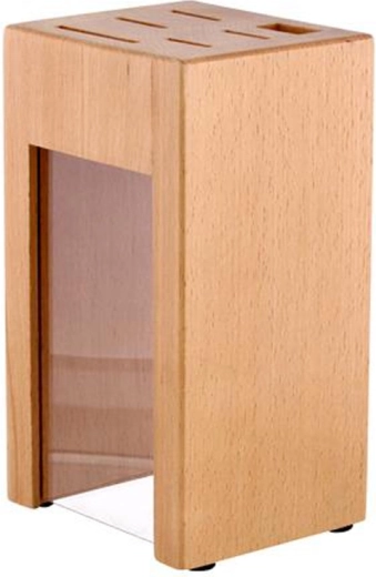 Lesen blok za nože iz bukovega lesa, 6 mest