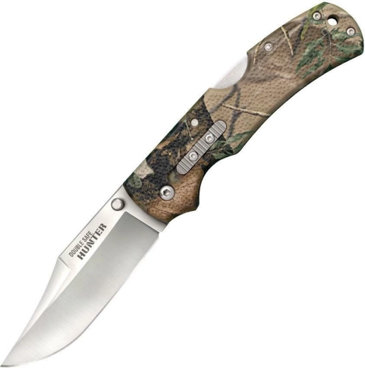 Zložljiv lovski nož Cold Steel Double Safe Hunter, maskirni, 8,9 cm