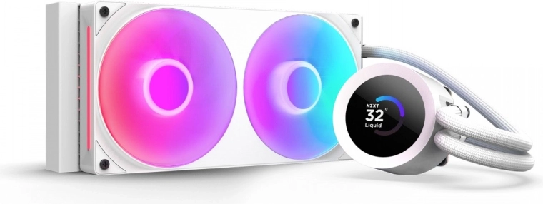 Vodno hlajenje NZXT Kraken Plus 240 RGB LCD belo