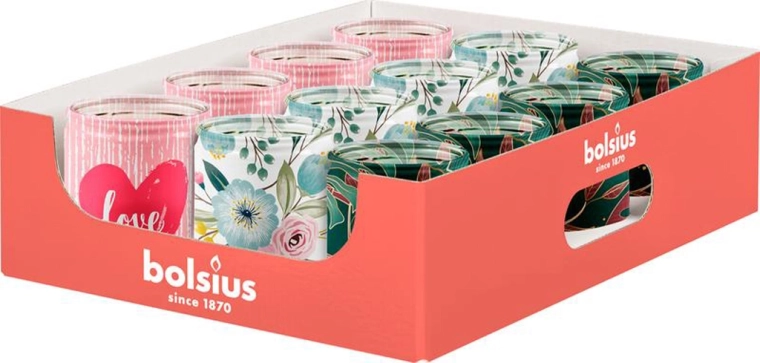 Dišeča sveča v steklu – miks 3 vonjev