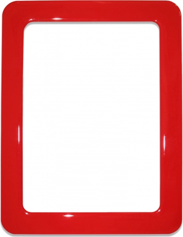 Magnetni samolepilni okvir velikosti 16,0 × 11,8 cm – rdeč