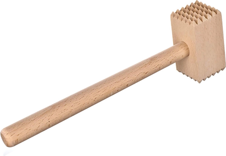 Dvostranski tolkač za meso BRILLANTE iz bukovega lesa 28 cm