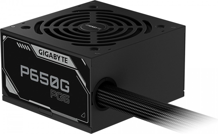Gigabyte P650G 650W ATX napajalnik s hidravličnim 120 mm ventilatorjem, ATX 3.1 in PCIe 5.0