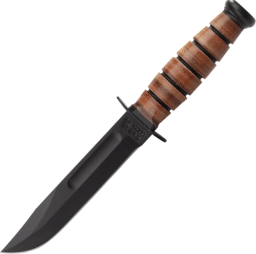 KA-BAR Short USMC taktični survival nož s usnjenim etuijem 13,3 cm, črn