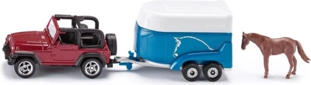 Jeep s prikolico za konje