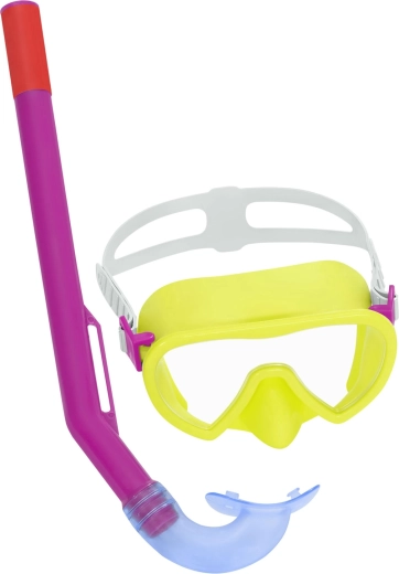 Bestway juniorski komplet za snorkljanje rumen – maska in snorkelj