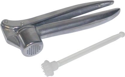 Stiskalnik za česen s plastičnim čistilcem, 15 cm, kovinski