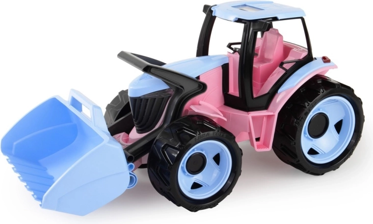 Otroški traktor z rezilom 62 cm, rožnat
