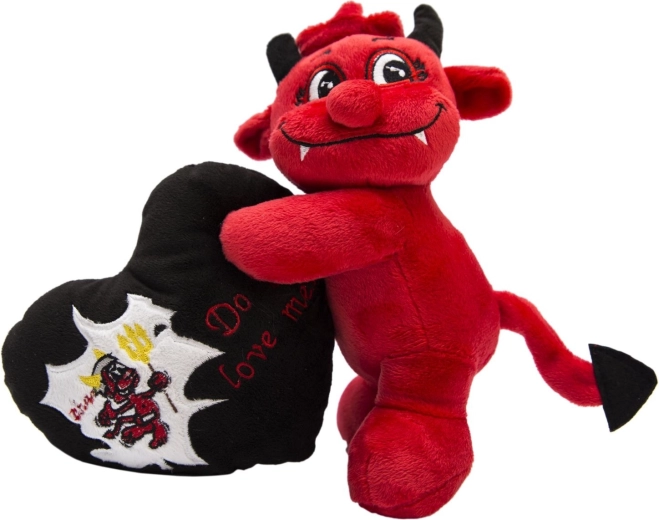 Little devil with a heart 20 cm red - 1 piece