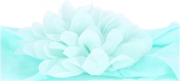 Otroški naglavni trak s cvetom - meta, širok