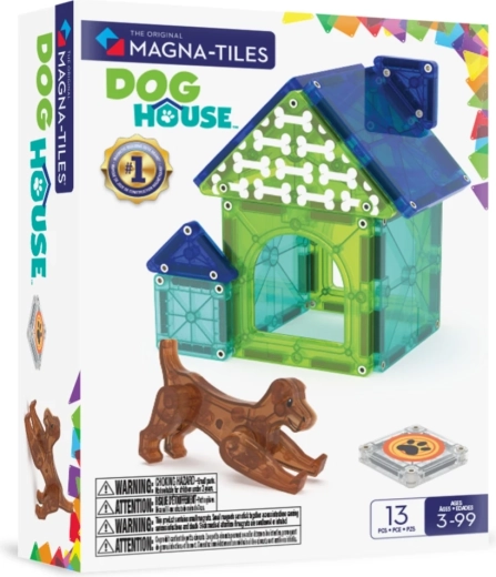 MAGNA-TILES magnetna gradbena igrača pasja uta (13 kosov)