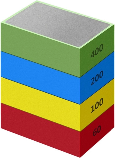 Komplet diamantnih brusnih kock 4 kosi (60/100/200/400)