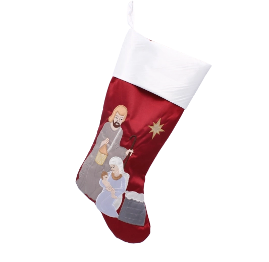Božična nogavica Sveta družina – dekoracija za darila
