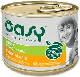 Oasy One Protein pašteta za odrasle pse Small/Mini s svinjino 200 g