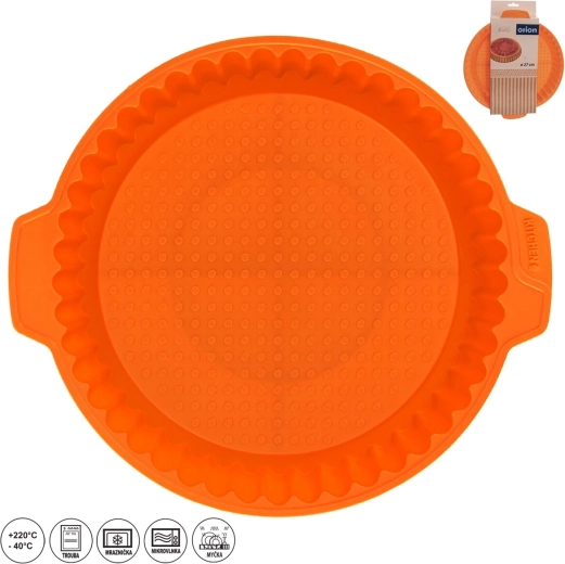 Silikonski pekač za torto Ø 27 cm, oranžen