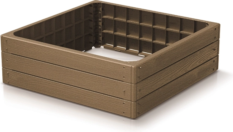 Povišan vrtni gred BASE WOODY ECO WOOD 75,6 × 75,6 × 25 cm – naturo eco