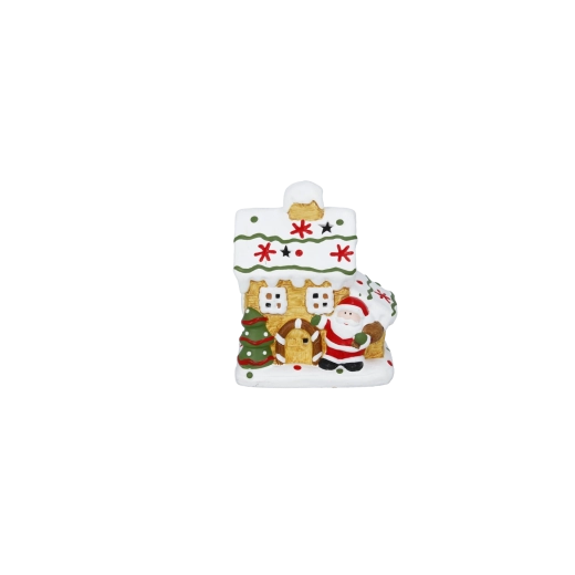 Christmas gingerbread house decoration with LED lighting