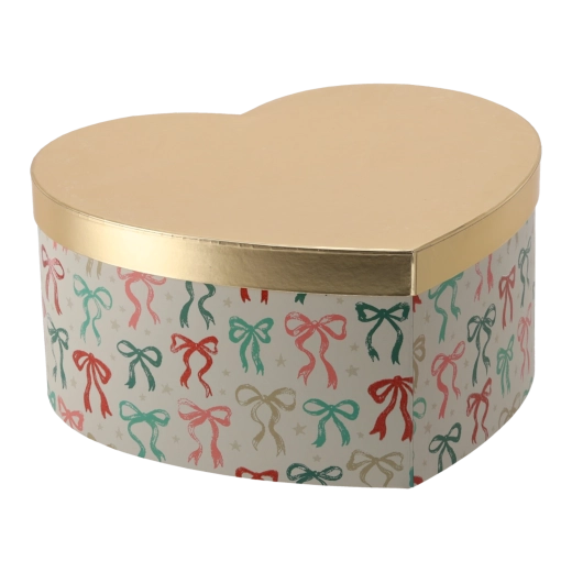 Christmas gift box in heart shape 36 × 33 × 17 cm