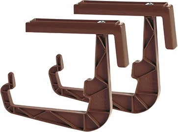 Univerzalni nosilec za korita za ograjo 23,5 cm, rjav