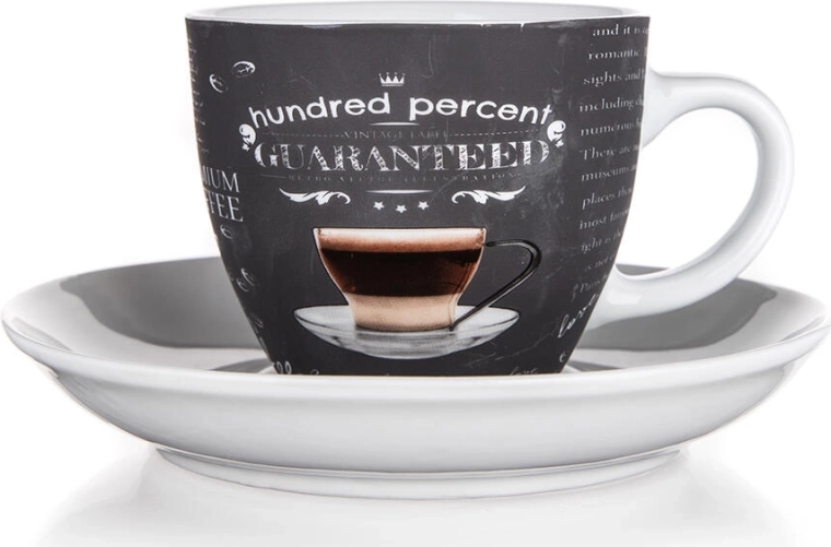 Keramična skodelica s krožničkom 190 ml 100 PERCENT