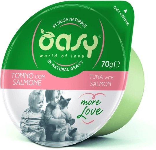 Oasy More Love tuna z lososom lonček 70 g