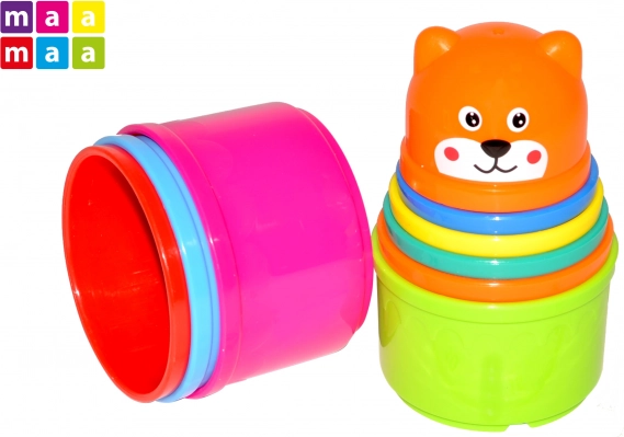 Zložljiv stolp iz lončkov, 9 kosov