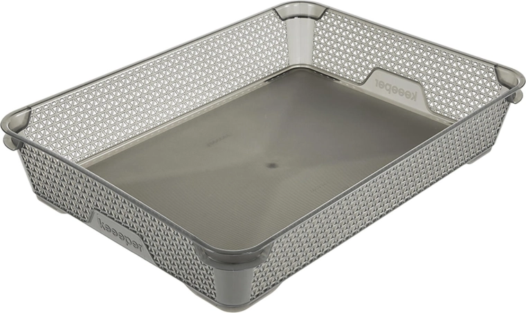 MIRKO A4 storage basket grey 36 × 26.5 × 7 cm