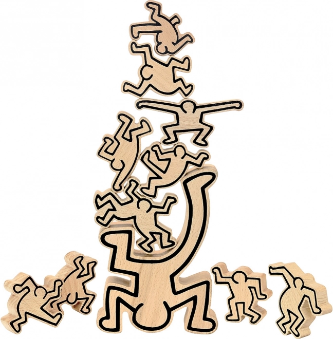 Vilac motorična ravnotežna igra figure – dizajn KEITH HARING