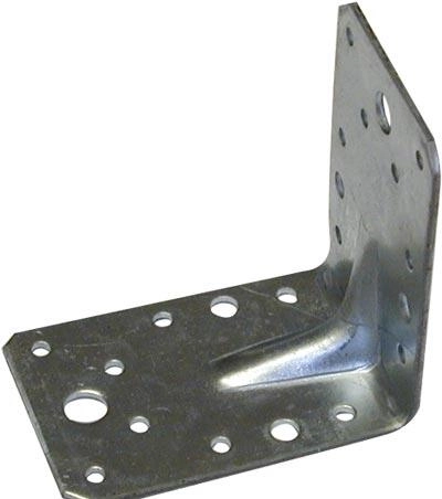 Embossed angle bracket 55×70×70 mm, th. 2 mm