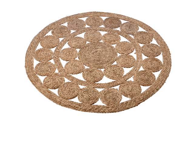 Okrogla podloga iz morske trave 100 cm