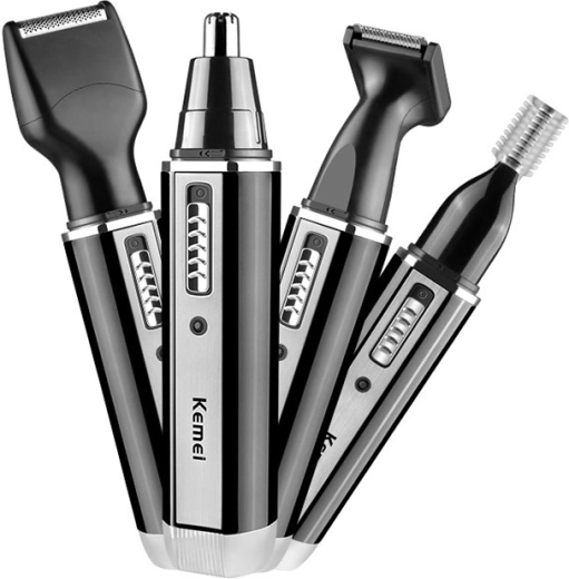 Kemei 4-in-1 multifunction trimmer for hair, beard, nose and eyebrows - 1 piece