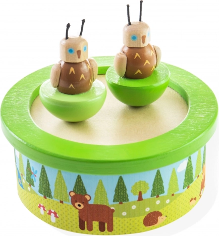 Lesena glasbena skrinjica BIGJIGS TOYS woodland