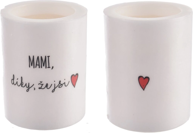 Dišeča sveča v kozarcu »Mami, hvala, ker si«