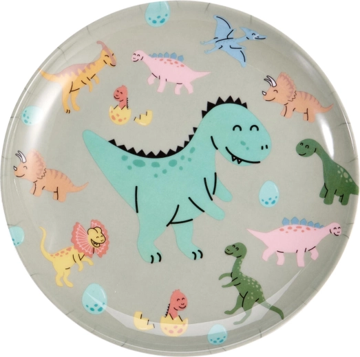 Children’s shallow melamine plate 21 cm, assorted designs - 1 piece