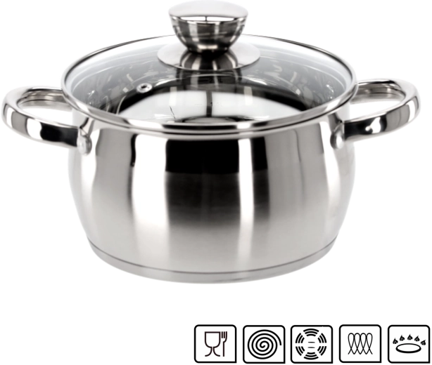 Nerjavni lonec s pokrovko Belly 2 l 18 cm