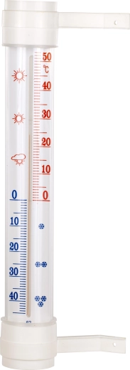 Zunanji termometer Bioterm z lepilno montažo, -50 do +50 °C, 45 × 290 mm