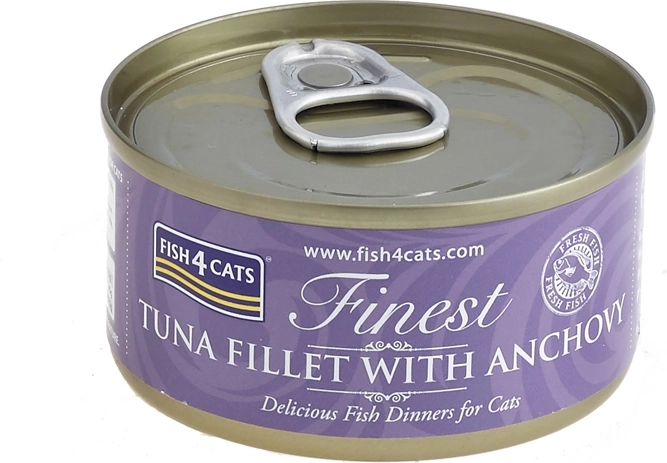 Konzerva za mačke tuna z inčuni 70 g FISH4CATS Finest