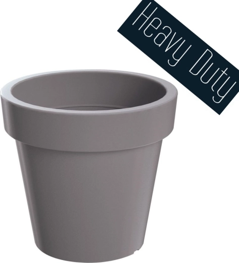 Cvetličnik Lexo Round 80 cm – siv kamen