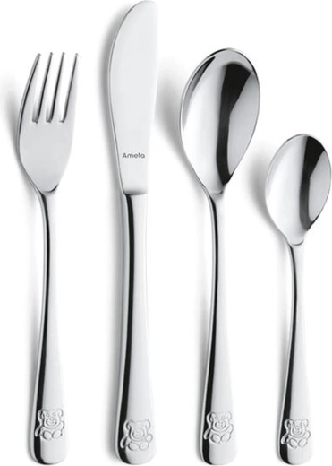 Otroški set jedilnega pribora Amefa Medvedek 4 kosi