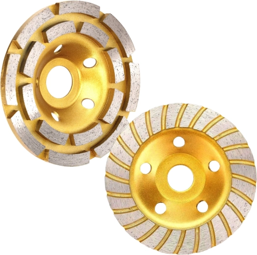 Komplet diamantnih lončastih brusnih kolutov za brušenje betona 125 mm (2 kos)