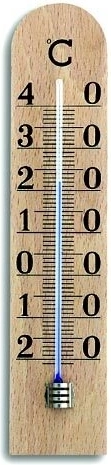 Notranji tekočinski termometer TFA iz bukovega lesa